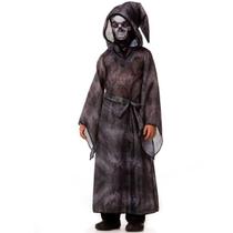 Fantasia de Morte Infantil Halloween Com Mascara e faixa Masculina