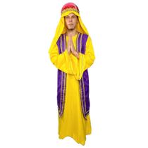 Fantasia De Natal Rei Mago Adulto de Luxo C/Coroa