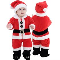Fantasia de Papai Noel para bebês OLLULL, macacão de Natal de 6 a 12 meses Fantasia de Papai Noel para bebês OLLULL, macacão de Natal de 6 a 12 meses