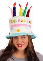 Fantasia de pelúcia Hat Elope Birthday Cake com velas Standard