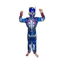 Fantasia De Personagem Optimus Prime Para Meninos, Macacão Musculoso Com Almofadas