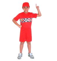 Fantasia de Piloto Vermelho Infantil Pop