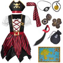 Fantasia de pirata Spooktacular Creations Buccaneer Princess Girls