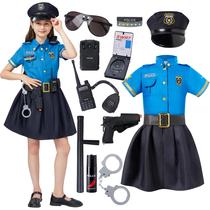 Fantasia de policial: criações assustadoras para meninas 3T-L Fantasia de policial: criações assustadoras para meninas 3T-L
