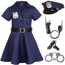 Fantasia de policial Gortykor Girls Halloween (7-8 anos) Fantasia de policial Gortykor Girls Halloween (7-8 anos)