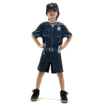 Fantasia de Policial Infantil Curta com Boné Roupa de Polícia Soldado Sulamericana 910115 Fantasia de Policial Infantil Curta com Boné Roupa de Polícia Soldado Sulamericana 910115
