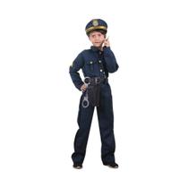 Fantasia De Policial Infantil Deluxe Para Halloween, Carnaval E Festas, Traje De Performance Fantasia De Policial Infantil Deluxe Para Halloween, Carnaval E Festas, Traje De Performance