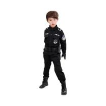 Fantasia De Policial Infantil Para Halloween, Uniforme De Polícia Para Crianças, Conjunto De Roupas Fantasia De Policial Infantil Para Halloween, Uniforme De Polícia Para Crianças, Conjunto De Roupas