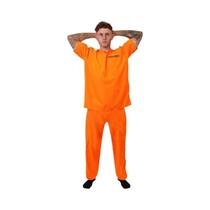 Fantasia De Presidiário Laranja Para Adultos, Macacão De Detento Para Halloween E Cosplay