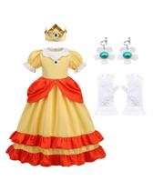 Fantasia de princesa BLOOMIRO Vestido amarelo com acessórios 9-10T