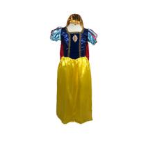 Fantasia De Princesa Branca De Neve Infantil Luxo Carnaval