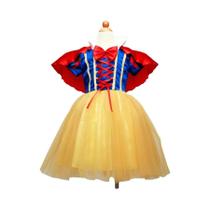 Fantasia De Princesa Branca De Neve Para Meninas Com Capa E Acessórios Para a Cabeça, Vestido De Fantasia De Princesa Branca De Neve Para Meninas Com Capa E Acessórios Para a Cabeça, Vestido De