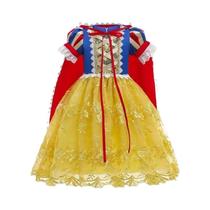 Fantasia De Princesa Branca De Neve Para Meninas, Vestido Festivo De Halloween Com Capa, Vestido De