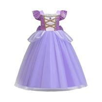 Fantasia De Princesa Cinderela Da Disney Para Meninas, Vestido De Festa De Aniversário, Traje De