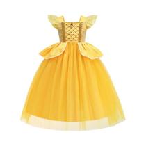 Fantasia De Princesa Disney Para Meninas, Vestido De Flor Para Festa De Halloween E Aniversário, a