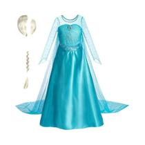 Fantasia De Princesa Elsa Aurora Para Meninas, Vestido Elegante De Aniversário Para Cosplay