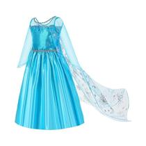 Fantasia De Princesa Elsa Frozen Para Meninas, Traje De Cosplay De Halloween, Vestido De Rainha Da