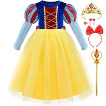 Fantasia de princesa iTVTi para meninas com acessórios de Halloween 2-8Y Fantasia de princesa iTVTi para meninas com acessórios de Halloween 2-8Y