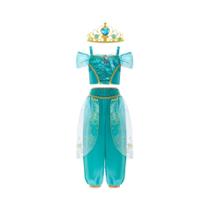 Fantasia De Princesa Jasmine Para Crianças, Conjunto De Duas Peças, Fantasia De Filme Aladdin Para
