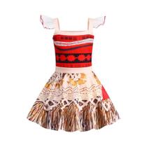 Fantasia De Princesa Moana Para Meninas 2024, Vestido Casual De Aventura No Oceano Para O Halloween,