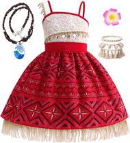 Fantasia de princesa ODESABO Ocean Princess para meninas de 5 a 6 anos