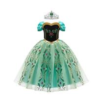 Fantasia De Princesa Para Meninas Vestido Anna Roupas De Verão Para Crianças Festa De Halloween