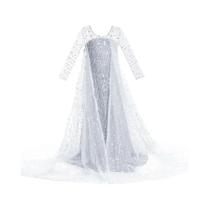 Fantasia De Princesa Para Meninas, Vestido De Cosplay Elsa, Anna, Jasmine, Cinderela, Aurora Para