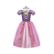 Fantasia De Princesa Para Meninas, Vestido De Halloween, Festa De Aniversário, Cosplay De Rapunzel,