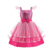 Fantasia De Princesa Rosa Para Meninas, Vestido De Verão Para Carnaval, Festa De Aniversário E