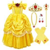 Fantasia de princesa TYHTYM Dress Up Fancy para meninas de 6 a 7 anos
