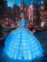 Fantasia de princesa UPORPOR Light Up Vestido para meninas