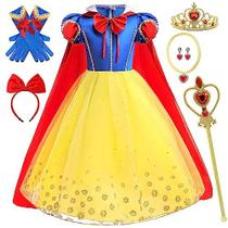 Fantasia de princesa Vestir Vestidos de princesa para meninas 3-4T Fantasia de princesa Vestir Vestidos de princesa para meninas 3-4T