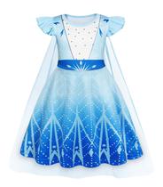 Fantasia de princesa WonderBabe Snow Queen com capa para meninas de 9 a 10 anos Fantasia de princesa WonderBabe Snow Queen com capa para meninas de 9 a 10 anos