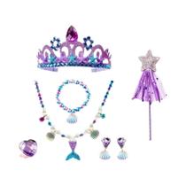 Fantasia de Sereia Ariel para Meninas - Vestido para Festa de Halloween e Carnaval Fantasia de Sereia Ariel para Meninas - Vestido para Festa de Halloween e Carnaval