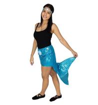 Fantasia de Sereia Feminina Kit Cauda e Tiara Fantasia de Sereia Feminina Kit Cauda e Tiara