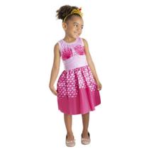 Fantasia de Sereia Infantil Menina Vestido Pink