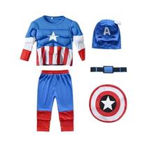 Fantasia De Super-Herói Homem-Aranha Para Meninos E Meninas Com Máscara E Capa Do Capitão América Fantasia De Super-Herói Homem-Aranha Para Meninos E Meninas Com Máscara E Capa Do Capitão América