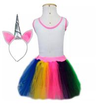 Fantasia de Unicórnio Infantil Feminino Com Tiara Fantasia de Unicórnio Infantil Feminino Com Tiara