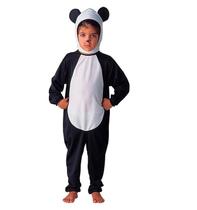 Fantasia de Urso Panda Infantil Animais Completa Com Touca