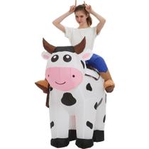 Fantasia de vaca inflável tasanor Blow Up para adultos de 180 cm