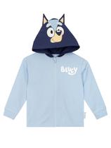 Fantasia de vestir com capuz azul e orelhas 3D para meninos de 4 anos