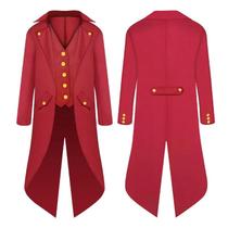 Fantasia De Vilão Super-Herói Do Filme Joker Para Homens Adultos, Jaqueta E Colete Steampunk Gótico