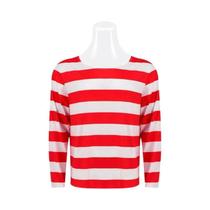 Fantasia de Waldo para Crianças e Adultos - Inclui Camisa, Óculos, Chapéu e Meias
