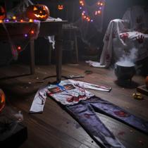 Fantasia de Zumbi Infantil Luxo C/ Tiara Faca Morto Vivo Halloween