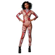 Fantasia de Zumbi Pop Art Halloween Feminino Adulto Fantasia de Zumbi Pop Art Halloween Feminino Adulto