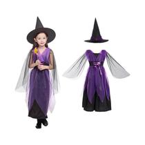 Fantasia Deluxe De Chapeuzinho Vermelho Para Meninas Com Capa E Bolsa, Roupas De Vampiro E Bruxa