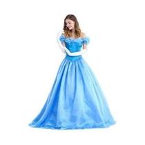 Fantasia Deluxe De Cinderela Para Adultos Vestido De Festa Feminino Vestido De Princesa Sexy Para
