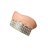 Fantasia dentadura Dentes Prata estilo Hip Hop c/ Gengiva