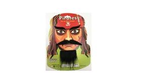 Fantasia Disfarce Kit Barba Bigode e Sobrancelha Falsa Festa