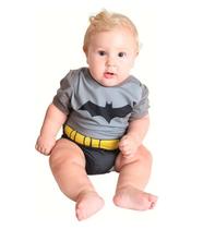 Fantasia do Batman Bebê Body Verão Com Capa